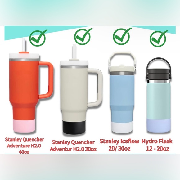 NWT 2-Pack Silicone Boot for Stanley 20 40 30 oz Quencher Adventure Tumbler - Picture 5 of 5